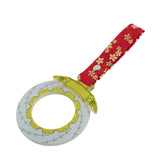 Anime Brake Disc Rotor JDM Tsurikawa Drift Subway Train Bus Handle Strap – Universal Car Interior Hanging Charm, Bosozoku Red Flowers Pattern Retro Nylon Strap X1