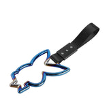 Bunny JDM Tsurikawa Drift Subway Train Bus Handle Strap – Universal Car Interior Hanging Charm, Black Nylon X1