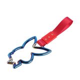 Bunny JDM Tsurikawa Drift Subway Train Bus Handle Strap – Universal Car Interior Hanging Charm, Red Nylon X2
