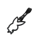 Bunny JDM Tsurikawa Drift Subway Train Bus Handle Strap – Universal Car Interior Hanging Charm, Black PVC X1