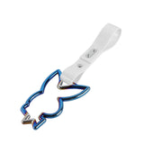 Bunny JDM Tsurikawa Drift Subway Train Bus Handle Strap – Universal Car Interior Hanging Charm, White PVC X1