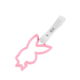 Bunny JDM Tsurikawa Drift Subway Train Bus Handle Strap – Universal Car Interior Hanging Charm, White PVC X1