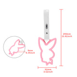 Bunny JDM Tsurikawa Drift Subway Train Bus Handle Strap – Universal Car Interior Hanging Charm, White PVC X1