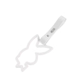Bunny JDM Tsurikawa Drift Subway Train Bus Handle Strap – Universal Car Interior Hanging Charm, White PVC X1