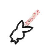 Bunny JDM Tsurikawa Drift Subway Train Bus Handle Strap – Universal Car Interior Hanging Charm, Bosozoku Pink Flowers Pattern Retro Nylon Strap X1