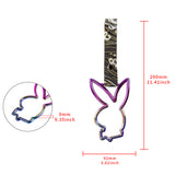 Bunny JDM Tsurikawa Drift Subway Train Bus Handle Strap – Universal Car Interior Hanging Charm, Bosozoku Green Waves Pattern Retro Nylon Strap X1