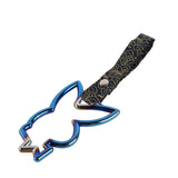 Bunny JDM Tsurikawa Drift Subway Train Bus Handle Strap – Universal Car Interior Hanging Charm, Bosozoku Black Clouds Pattern Retro Nylon Strap X1