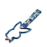 Bunny JDM Tsurikawa Drift Subway Train Bus Handle Strap – Universal Car Interior Hanging Charm, Bosozoku Blue Waves Pattern Retro Nylon Strap X1