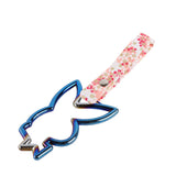 Bunny JDM Tsurikawa Drift Subway Train Bus Handle Strap – Universal Car Interior Hanging Charm, Bosozoku Pink Flowers Pattern Retro Nylon Strap X1