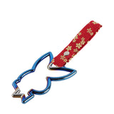 Bunny JDM Tsurikawa Drift Subway Train Bus Handle Strap – Universal Car Interior Hanging Charm, Bosozoku Red Flowers Pattern Retro Nylon Strap X1
