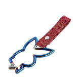 Bunny JDM Tsurikawa Drift Subway Train Bus Handle Strap – Universal Car Interior Hanging Charm, Bosozoku Red Clouds Pattern Retro Nylon Strap X1