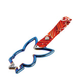 Bunny JDM Tsurikawa Drift Subway Train Bus Handle Strap – Universal Car Interior Hanging Charm, Bosozoku Red Waves Pattern Retro Nylon Strap X1