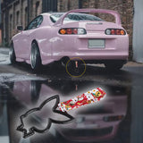 Bunny JDM Tsurikawa Drift Subway Train Bus Handle Strap – Universal Car Interior Hanging Charm, Bosozoku Red Cats Pattern Retro Nylon Strap X1