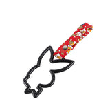 Bunny JDM Tsurikawa Drift Subway Train Bus Handle Strap – Universal Car Interior Hanging Charm, Bosozoku Red Dogs Pattern Retro Nylon Strap X1