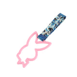 Bunny JDM Tsurikawa Drift Subway Train Bus Handle Strap – Universal Car Interior Hanging Charm, Bosozoku Blue Waves Pattern Retro Nylon Strap X1