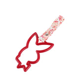 Bunny JDM Tsurikawa Drift Subway Train Bus Handle Strap – Universal Car Interior Hanging Charm, Bosozoku Pink Flowers Pattern Retro Nylon Strap X1