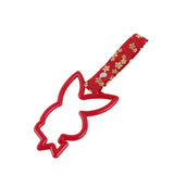 Bunny JDM Tsurikawa Drift Subway Train Bus Handle Strap – Universal Car Interior Hanging Charm, Bosozoku Red Flowers Pattern Retro Nylon Strap X1