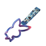 Bunny JDM Tsurikawa Drift Subway Train Bus Handle Strap – Universal Car Interior Hanging Charm, Bosozoku Blue Waves Pattern Retro Nylon Strap X1
