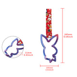 Bunny JDM Tsurikawa Drift Subway Train Bus Handle Strap – Universal Car Interior Hanging Charm, Bosozoku Red Dogs Pattern Retro Nylon Strap X1