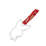 Bunny JDM Tsurikawa Drift Subway Train Bus Handle Strap – Universal Car Interior Hanging Charm, Bosozoku Red Flowers Pattern Retro Nylon Strap X1