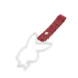 Bunny JDM Tsurikawa Drift Subway Train Bus Handle Strap – Universal Car Interior Hanging Charm, Bosozoku Red Clouds Pattern Retro Nylon Strap X1