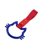 Cat-Shaped Kitty JDM Tsurikawa Drift Subway Train Bus Handle Strap – Universal Car Interior Hanging Charm, Red Nylon X1