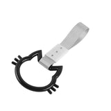 Cat-Shaped Kitty JDM Tsurikawa Drift Subway Train Bus Handle Strap – Universal Car Interior Hanging Charm, Silver Nylon X1