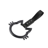 Cat-Shaped Kitty JDM Tsurikawa Drift Subway Train Bus Handle Strap – Universal Car Interior Hanging Charm, Black Nylon X1