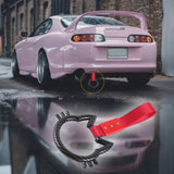 Cat-Shaped Kitty JDM Tsurikawa Drift Subway Train Bus Handle Strap – Universal Car Interior Hanging Charm, Red Nylon X1
