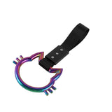 Cat-Shaped Kitty JDM Tsurikawa Drift Subway Train Bus Handle Strap – Universal Car Interior Hanging Charm, Black Nylon X1