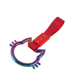 Cat-Shaped Kitty JDM Tsurikawa Drift Subway Train Bus Handle Strap – Universal Car Interior Hanging Charm, Red Nylon X1