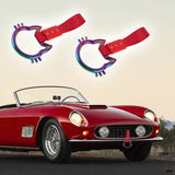 Cat-Shaped Kitty JDM Tsurikawa Drift Subway Train Bus Handle Strap – Universal Car Interior Hanging Charm, Red Nylon X2