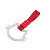 Cat-Shaped Kitty JDM Tsurikawa Drift Subway Train Bus Handle Strap – Universal Car Interior Hanging Charm, Red Nylon X1
