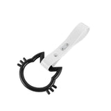 Cat-Shaped Kitty JDM Tsurikawa Drift Subway Train Bus Handle Strap – Universal Car Interior Hanging Charm, White PVC X1