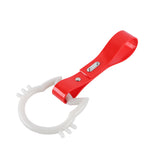 Cat-Shaped Kitty JDM Tsurikawa Drift Subway Train Bus Handle Strap – Universal Car Interior Hanging Charm, Red PVC X1