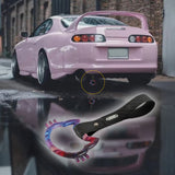 Cat-Shapped Kitty JDM Tsurikawa Drift Subway Train Bus Handle Strap – Universal Car Interior Hanging Charm, Carbon Fiber Pattern PVC X1