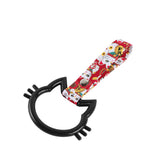 Cat-Shapped Kitty JDM Tsurikawa Drift Subway Train Bus Handle Strap – Universal Car Interior Hanging Charm, Bosozoku Red Cats Pattern Retro Nylon Strap X1