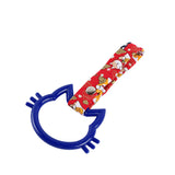 Cat-Shapped Kitty JDM Tsurikawa Drift Subway Train Bus Handle Strap – Universal Car Interior Hanging Charm, Bosozoku Red Dogs Pattern Retro Nylon Strap X1