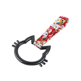 Cat-Shapped Kitty JDM Tsurikawa Drift Subway Train Bus Handle Strap – Universal Car Interior Hanging Charm, Bosozoku Red Cats Pattern Retro Nylon Strap X1
