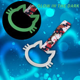 Cat-Shapped Kitty JDM Tsurikawa Drift Subway Train Bus Handle Strap – Universal Car Interior Hanging Charm, Bosozoku Black Cats Pattern Retro Nylon Strap X1