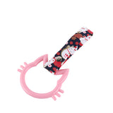 Cat-Shapped Kitty JDM Tsurikawa Drift Subway Train Bus Handle Strap – Universal Car Interior Hanging Charm, Bosozoku Black Cats Pattern Retro Nylon Strap X1