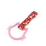 Cat-Shapped Kitty JDM Tsurikawa Drift Subway Train Bus Handle Strap – Universal Car Interior Hanging Charm, Bosozoku Red Dogs Pattern Retro Nylon Strap X1