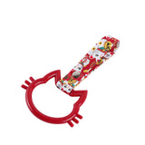 Cat-Shapped Kitty JDM Tsurikawa Drift Subway Train Bus Handle Strap – Universal Car Interior Hanging Charm, Bosozoku Red Cats Pattern Retro Nylon Strap X1