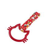 Cat-Shapped Kitty JDM Tsurikawa Drift Subway Train Bus Handle Strap – Universal Car Interior Hanging Charm, Bosozoku Red Dogs Pattern Retro Nylon Strap X1