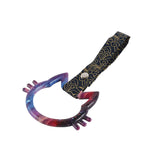 Cat-Shapped Kitty JDM Tsurikawa Drift Subway Train Bus Handle Strap – Universal Car Interior Hanging Charm, Bosozoku Black Clouds Pattern Retro Nylon Strap X1
