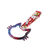 Cat-Shapped Kitty JDM Tsurikawa Drift Subway Train Bus Handle Strap – Universal Car Interior Hanging Charm, Bosozoku Red Cats Pattern Retro Nylon Strap X1