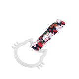 Cat-Shapped Kitty JDM Tsurikawa Drift Subway Train Bus Handle Strap – Universal Car Interior Hanging Charm, Bosozoku Black Cats Pattern Retro Nylon Strap X1