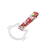 Cat-Shapped Kitty JDM Tsurikawa Drift Subway Train Bus Handle Strap – Universal Car Interior Hanging Charm, Bosozoku Red Cats Pattern Retro Nylon Strap X1