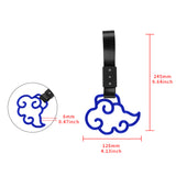 Japanese Cloud-Shaped JDM Tsurikawa Drift Subway Train Bus Handle Strap – Universal Car Interior Hanging Charm, Black Nylon X1
