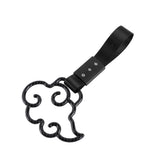 Japanese Cloud-Shaped JDM Tsurikawa Drift Subway Train Bus Handle Strap – Universal Car Interior Hanging Charm, Black Nylon X1